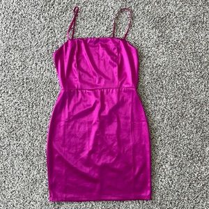 Blue Blush - Backless Magenta Dress - Size M